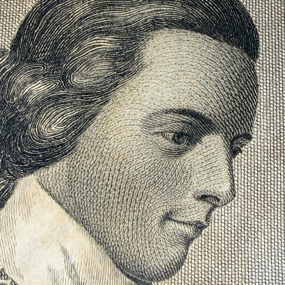J.B. Longacre Arthur Middleton Engraved Portrait Print, Benjamin West Art 8.5x5" - Picture 4 of 5
